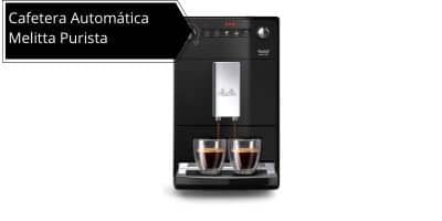 Limpieza Automática Personalizable Cafetera Automática con Molinillo Silencioso Café en Grano 15 Bares Negro Melitta Purista F230-102 